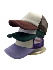 Unisex Blank Plain Style Polyester Trucker Mesh <b>Hat</b> for Outdoor Activities - Product Image 6