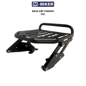 แร็คท้ายมอเตอร์ไซค์แบบพับได้ M-Biker Vit Nam สแตนเลส PG1 รุ่น 2 รุ่นใหม่ พร้อมกระเป๋าข้าง - Product Image 1