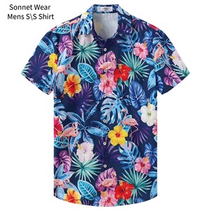 เสื้อเชิ้ตแขนสั้นพิมพ์ลายสำหรับผู้ชาย - Product Image 6