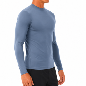 <b>Men</b> Full Sleeve Rash Guard High Quality Polyester Spandex <b>Compression</b> <b>Shirt</b> UV Protection Quick Dry Anti-Chafing Sports - Product Image 2