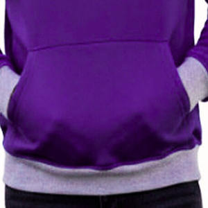 Sweat à capuche d'hiver respirant bicolore pour homme, coupe ample, avec capuche et poignets contrastants, en molleton de coton de haute qualité, couleur unie, avec poche - Product Image 6