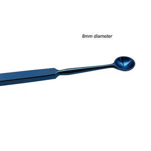 Nouvel ensemble d'instruments chirurgicaux ophtalmiques manuels de haute qualité en acier : cuillère d'éviscération, curette, dilatateur, sonde – Classe I CE - Product Image 6