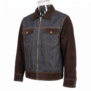 Vêtements de soudeur industriels en cuir JNM SAFETY, haute résistance, cuir de vachette de qualité supérieure, design avec logo, 100% polyester, ANSI CLASSE 1 EN - Product Image 3