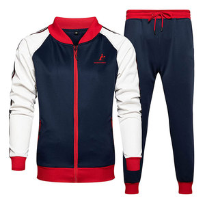 Outdoor Use Plus Size Custom Logo Tracksuits For Men Latest Style Durable Material Men Tracksuits - Product Image 1