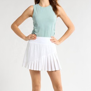Jupe de tennis personnalisée pour femmes, couleur unie, décontractée, pour l'extérieur, avec poches, haute qualité, vente chaude - Product Image 3