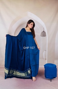 Black Layered Abaya <b>Dress</b> <b>Plus</b> <b>Size</b> Islamic Long <b>Dress</b> Square Neck Muslim Women Apparel - Product Image 6