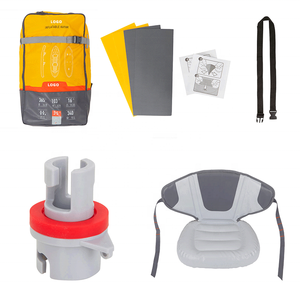 Canoë gonflable à deux places facile à monter, kayak à coutures tombantes pour les excursions en <span class=keywords><strong>solo</strong></span> ou en tandem - Product Image 2