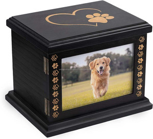 Caja de urna de madera hecha a mano para cenizas de mascotas, urnas de cremación de madera para cenizas de gatos y perros, urnas de palisandro a bajo precio - Product Image 5