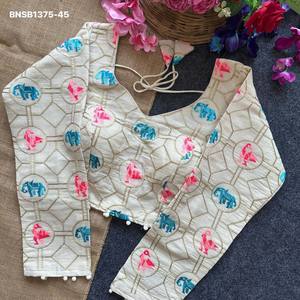 Colección de blusas de alta calidad con trabajo de hilo y lentejuelas, manga larga, espalda acolchada y cierre de gancho, proveedor de Surat para la moda femenina. - Product Image 3
