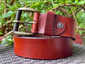 เข็มขัดหนังแท้สำหรับทุกเพศ,เข็มขัดหนังแท้มีเอกลักษณ์มีสไตล์เข็มขัดโลโก้แบบกำหนดเอง - Product Image 3