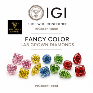 เพชรแล็บโกรว์ทรงเฟลมคัท 2 กะรัต 3 กะรัต รับรองโดย IGI สีเขียวแฟนซีสดใส เพชรเม็ดเดี่ยวทรงโบราณ - Product Image 5