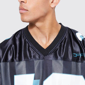 T-shirt en jersey maille ample 100 % polyester imprimé à manches courtes et col en V Urban Edge Open Weave - Product Image 6