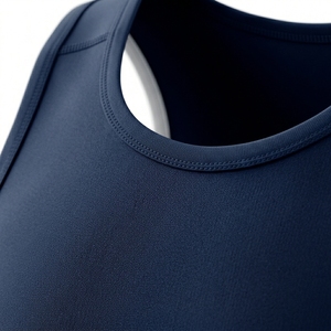 Débardeur d'été pour homme, coupe ajustée, couleur unie, en polyester, imprimé, pour fitness, sport, course à pied, grande taille, style décontracté - Product Image 6