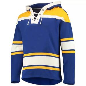 Camiseta de hockey sobre hielo de malla con logo personalizado para hombre, negra, de manga larga, oversize, con nombre y número estampados, corte holgado, cuello en V, estilo streetwear. - Product Image 6