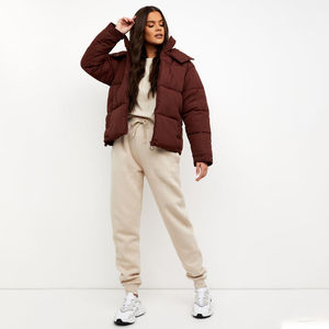 Doudoune matelassée épaisse personnalisée pour femme, manteau d'hiver rembourré imperméable à capuche, veste d'extérieur isolante surdimensionnée - Product Image 6