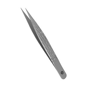 Herramientas para Pestañas Diamond Grip de Acero Inoxidable, Calidad Premium, Duraderas, 115 mm, Punta Dentada y Lisa, Personalización Disponible, Stahlmann - Product Image 1