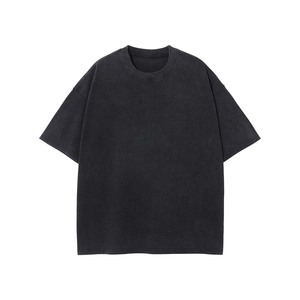 เสื้อยืดผู้ชายทรงโอเวอร์ไซส์ ล้างสีแบบแอซิดวอช ทรงหลวม สไตล์วินเทจ ดีไซน์ซีดจาง สตรีทแวร์ เนื้อผ้านุ่มสบาย ใส่ลำลอง ขายออนไลน์ - Product Image 1