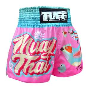 Shorts d'entraînement Muay Thai de haute qualité, shorts de boxe thaïlandaise personnalisés en satin, vêtements de sport légers, OEM - Product Image 3