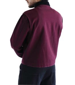 Veste zippée oversize vintage streetwear personnalisée pour homme, hiver, broderie, patchs sur le devant, denim, coupe-vent, respirante - Product Image 6