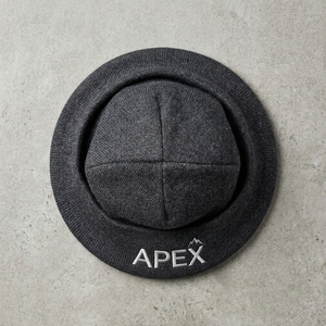 Bonnet en tricot côtelé gris anthracite personnalisé, bonnet d'hiver à revers, unisexe, extensible, avec logo brodé - Product Image 5