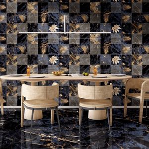 Revêtement mural en porcelaine émaillée sculptée 600x1200, grand format, haute brillance, texture luxueuse pour les murs des propriétés commerciales. - Product Image 1