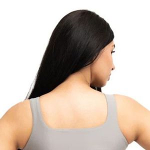 Débardeur court gris zippé pour femme, soutien-gorge de sport athlétique sans manches, idéal pour l'entraînement, le yoga, le fitness, les activités sportives et les loisirs - Product Image 4