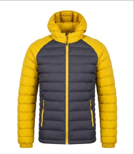 Custom Men Padded Winter Coats Quilted Down Jacket With Hood - Product Image 5