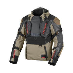 Blouson Moto Unisexe Manches Longues Cordura Imperméable Coupe-Vent Protection Grande Taille Hiver Équipement Moto Sportswear Capuche Rouge Fermeture Éclair - Product Image 1