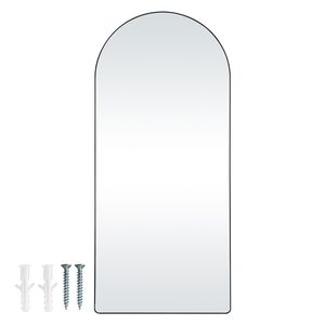 Specchio da terra grande in alluminio fatto a mano, 71FT X 32FT, autoportante, ad arco, da appoggiare e da appendere a parete - Product Image 1