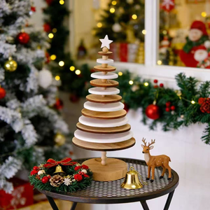 Hot Sale Handmade <b>Wooden</b> <b>Christmas</b> <b>Trees</b> <b>Christmas</b> Decor <b>Wooden</b> <b>Christmas</b> Ornament for Table Decoration Gift - Product Image 6
