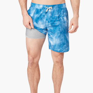 Summer Swimming Beach Shorts Recycled Nylon <b>Mens</b> Swim <b>Trunks</b> Custom Swimming <b>Trunk</b> Printed Swimwear With Pocket - Product Image 1