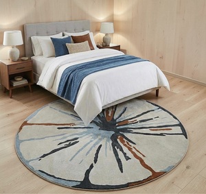 Hand Tufted Wool <b>Rug</b> Eco-Friendly Anti-Bacteria Pet-Friendly Non-Slip Abstract Low Pile Modern Design Home Commercial Prayer Use - Product Image 2