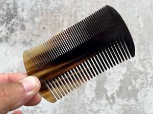 Premium Quality Ox Horn Hair <b>Comb</b> Handmade <b>Wide</b> Tooth Detangling <b>Comb</b> Natural Healthy Hair Care Styling Accessory - Product Image 6