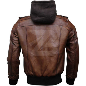 <b>Men's</b> Casual Genuine Leather <b>Jacket</b> Autumn Winter <b>Long</b> Sleeve Zipper Fashion Coat Slim Fit Latest Style Outerwear Waterproof - Product Image 6