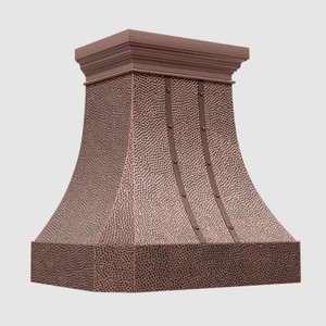 Más Vendido Campana de Chimenea de Latón con Remaches de Tira, Diseño Artesanal de Cobre Martillado Vintage - Product Image 5