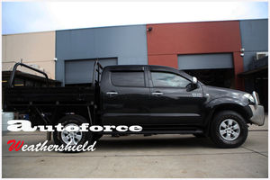 แผ่นบังแดดหน้าต่างรถยนต์ HIC วัสดุ PMMA สำหรับ TOYOTA Hilux Double Cab VIGO 05~15  100% ตรงรุ่น - Product Image 2