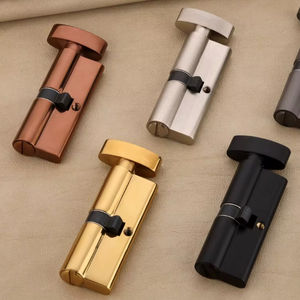 Manija de latón de alta resistencia de 80 mm con liberación de emergencia operada con monedas para seguridad en baños públicos y armarios de oficina. - Product Image 3