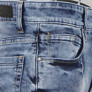 Jeans skinny pour garçon de haute qualité 2024, pantalon en denim contrasté, style décontracté, coupe droite, service de conception OEM ODM - Product Image 6