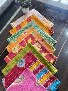 Servilletas Kantha Indias Hechas a Mano, Ecológicas, con Estampado Vintage para Damas, Personalizables, Coloridas, Estilo Boho, para Mesa, Regalo de Boda, Decoración del Hogar - Product Image 4