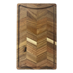 Planche à découper en bois robuste et épaisse avec rainure pour les jus, vente en gros, blocs de cuisine en bois, planches à découper en bois en vrac - Product Image 4