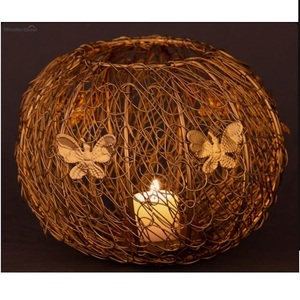 เชิงเทียนโลหะตกแต่งงานแต่งงานและบ้าน คุณภาพสูง งานแกะสลักด้วยมือ - Product Image 1