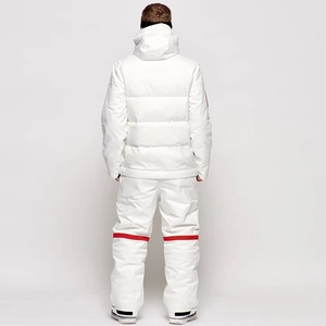 Veste d'extérieur unisexe imperméable, coupe-vent, respirante, avec fermeture éclair, capuche en polaire, isolée, pour le ski et le snowboard, taille oversize - Product Image 4