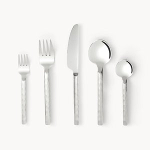 Matte Copper Flatware Set Minimalist Design Stainless Steel Dishwasher Safe Knife Fork Spoon Eco-Friendly Lightweight Wedding - Product Image 2