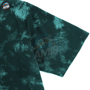 T-shirts pour hommes en polyester/coton, coupe classique, respirants, tie-dye, couleur unie, manches courtes, été, décontractés, vente en gros, haute qualité - Product Image 4