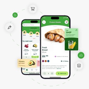 บริการพัฒนาแอปสั่งซื้อของชำแบบตามต้องการ บริการสั่งซื้อของชำออนไลน์ตามความต้องการ |   แอปพลิเคชันมือถือสำหรับ Android และ iOS - Product Image 3