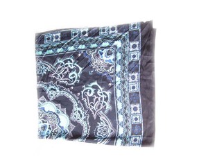 Pañuelo de Seda de Lujo para Mujer, Marca Elegante, 90x90 cm, Estampado Floral, Accesorios para el Cabello, Venta al Por Mayor 2022 - Product Image 1