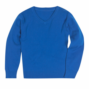 Uniformes scolaires OEM pour garçons et filles adolescents, pull à col en V avec logo personnalisé, vêtements en tricot pour enfants pour l'école - Product Image 6