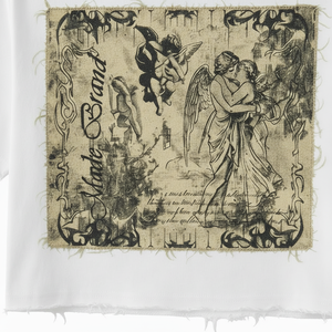 Mens Summer Streetwear Oversized T <b>Shirt</b> Geometric <b>Patchwork</b> 100% Cotton 240 Grams Embroidery Digital Print - Product Image 5