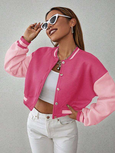 Chaqueta Varsity Premium OEM para Hombre, Estilo Urbano, con Mangas de Cuero y Forro Polar, Chaqueta de Invierno con Parches para Mujer - Product Image 4