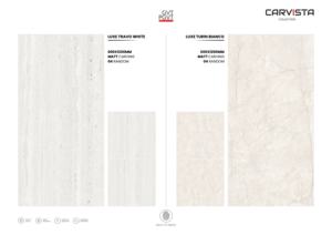 Carreaux de porcelaine Matt Carving Designer, format 600x1200, grands carreaux pour sol et mur, pour usage intérieur luxueux, bureaux et espaces commerciaux. - Product Image 3